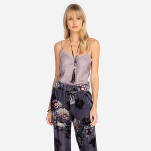 NWT Johnny Was Midnight Rose Velvet Wide Leg Pant